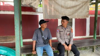 Bripda Lundu M Laksanakan Sambang kepada Masyarakat Sangatta Utara