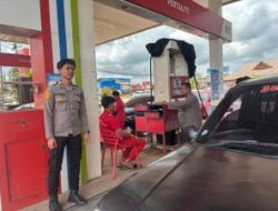 Polsek Sangatta Utara Intensifkan Patroli di SPBU, Warga Diminta Tertib